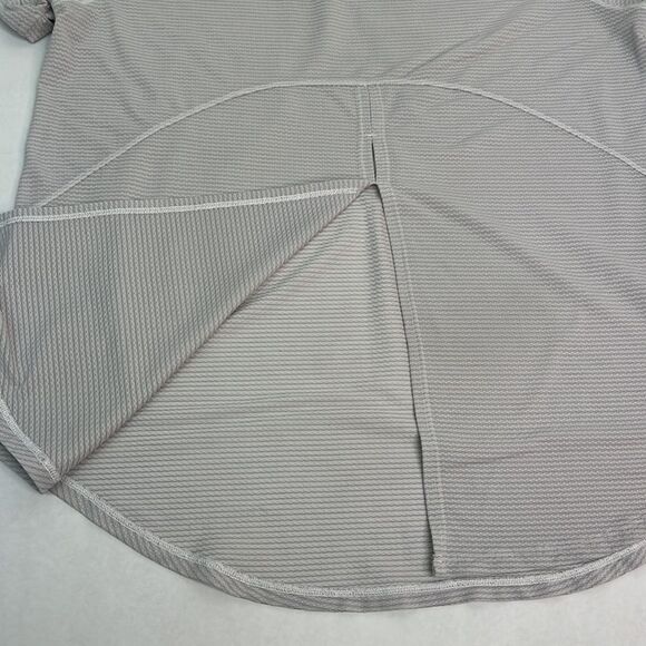 Lululemon gray open up tie-back tee size 8 E UC - Picture 9 of 13